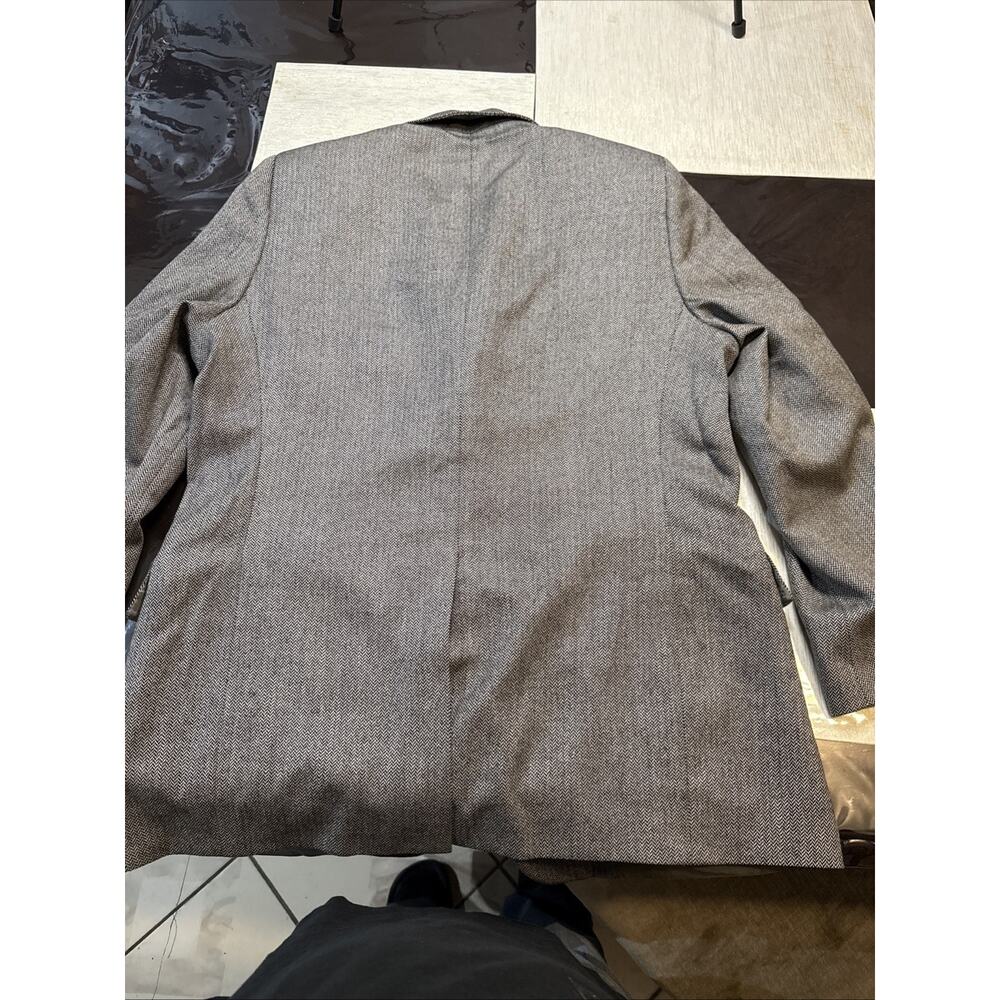 Hart Schaffner Marx Blazer Men 42R Herringbone Three Button - Picture 13 of 14